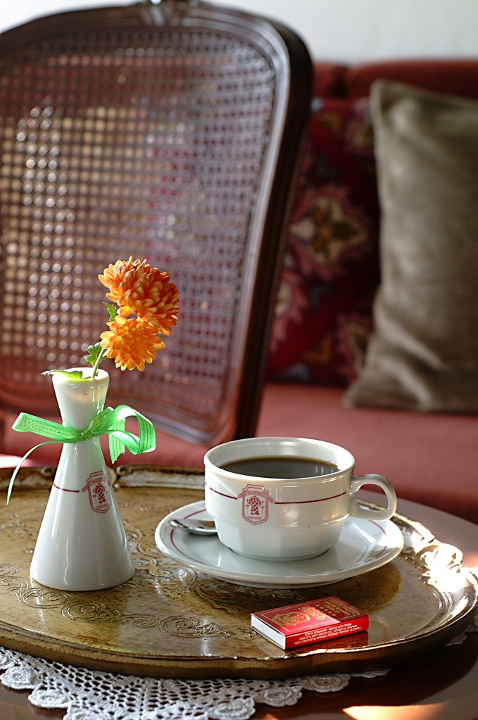 Glorious Peleys Castle Hotel Interior Coffee Detail